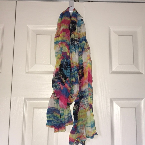 Accessories - Colorful Hawaiian Sunset Scarf